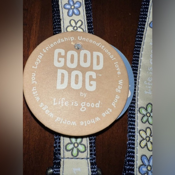 LIFE IS GOOD Daisy Dog Leash Vintage 6 Foot Color Is Honeydew NWT - Picture 3 of 5